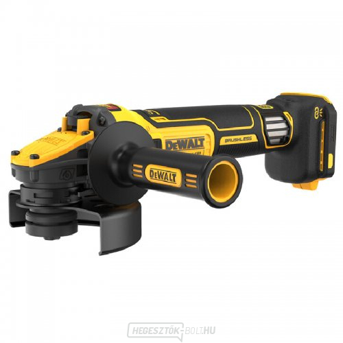 DeWALT DCG409VSN 125mm XR Li-Ion 18V akkumulátoros szögcsiszoló 125mm Li-Ion 18V dupla működtetésű csúszókapcsolóval