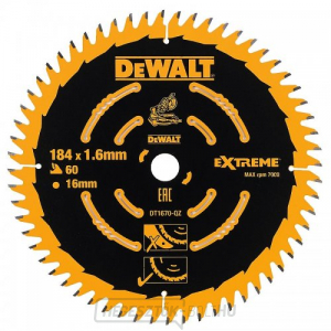 Fűrészlap 184x16mm 60z ABT 7° DeWALT DT1670 DeWALT DT1670 gallery main image