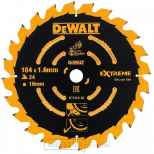 Fűrészlap 184x16mm 24z ABT 7° DeWALT DT1669 gallery main image