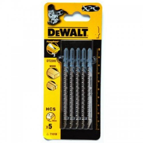 Fűrészlap fához és műanyaghoz 30mm-ig tiszta vágás 100mm 5db DeWALT DT2205 DeWALT DT2205