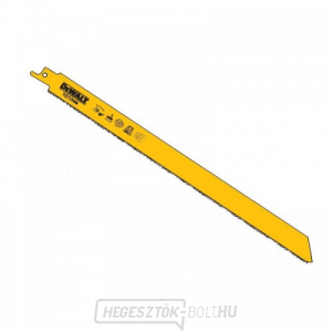 Fűrészlap téglákhoz, tömbökhöz, kerámiához, laminált lemezekhez, lágyacélhoz és fához, szögekkel, kardfűrészhez 228mm DeWALT DT2333