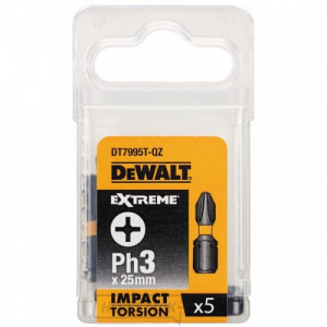 Ph1x50mm 5db DeWALT DT7997T torziós bit készlet Ph1x50mm DeWALT DT7997T