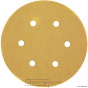 Tépőzáras csiszolókorong K180 6 lyukú 150mm excentrikus csiszológéphez 25db DeWALT DT3136 Tépőzáras csiszolókorong K180 6 lyukú 150mm excentrikus csiszológéphez 25db DeWALT DT3136 gallery main image