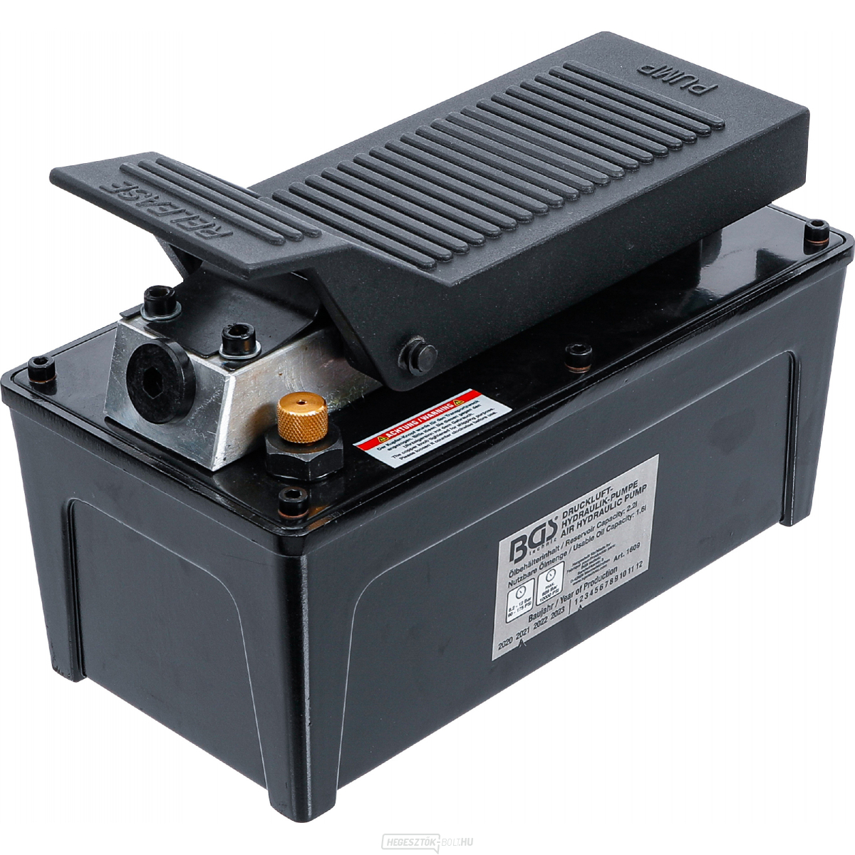 Pneumatikus/hidraulikus aggregátum | 689 bar/10 000 psi BGS 1609