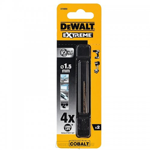 HSS-E COBALT 1,5x34mm (2db) DeWALT DT4959 DeWALT DT4959