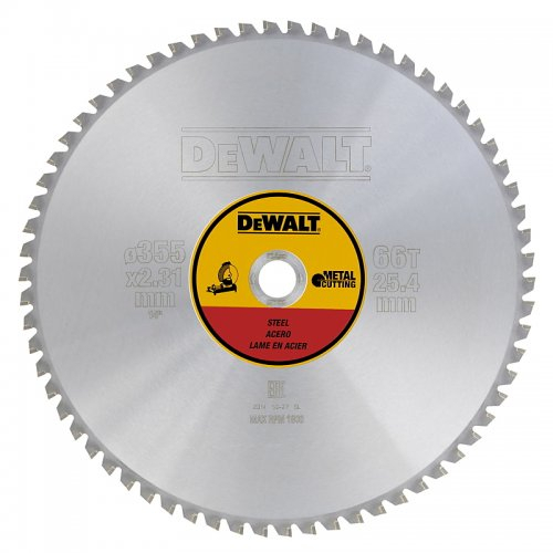 Fűrészlap fémvágáshoz 355x25,4mm 66z EXTREME DeWALT DT1926 DeWALT DT1926