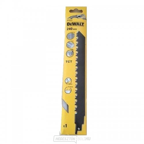 Fűrészlap betonhoz, téglához, porotonhoz és szálcementhez íves vágás 150 mm-ig 240 mm-es DeWALT DT2420 kardfűrészhez
