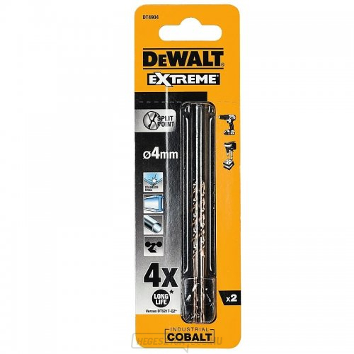 HSS-E COBALT 4,0x75mm (2db) DeWALT DT4904