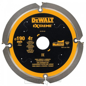 Fűrészlap cement farostlemezhez és laminált lemezhez 190x30mm 4z DeWALT DT1472