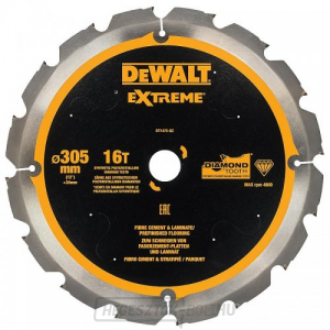 Fűrészlap cement farostlemezhez és laminált lemezhez 305x30mm 16z DeWALT DT1475 gallery main image