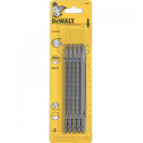 Fűrészlap fához 100mm-ig egyenes vágás szúrófűrészhez 152mm 5db DeWALT DT2169 Fűrészlap fához 100mm-ig egyenes vágás szúrófűrészhez 152mm 5db DeWALT DT2169 gallery main image