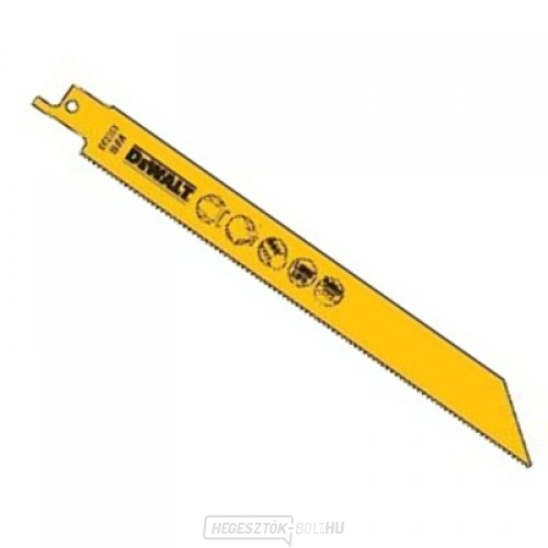 Bontó fűrészlap fémhez, lemezekhez, csövekhez és profilokhoz 6mm-ig kardfűrészhez 203mm 100db DeWALT DT2323