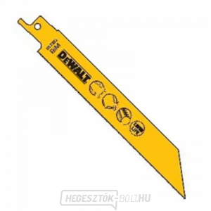 Fűrészlap fémekhez, lemezekhez, csövekhez és profilokhoz 1,5 mm-ig finom vágás kardfűrészhez 152mm 5db DeWALT DT2385