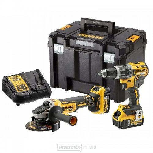 Kombinált akkumulátoros szerszámkészlet 18V/2x5,0Ah DEWALT DCK2020P2T
