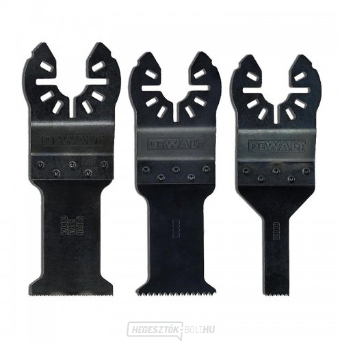 3 pengés készlet fa, szögelt fa, gipszkarton és PVC vágásához DeWALT DT20713