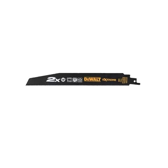 Bontófűrészlap fém, műanyag és laminált anyagokhoz gyors vágás kardfűrészhez 228mm 5db DeWALT DT2308 DeWALT DT2308