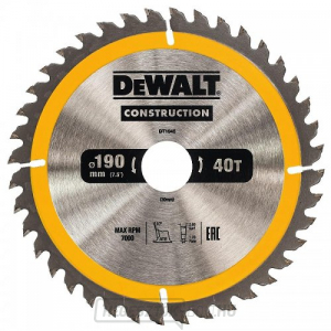 Fűrészlap 190x30mm 40z ATB 10° DeWALT DT1945