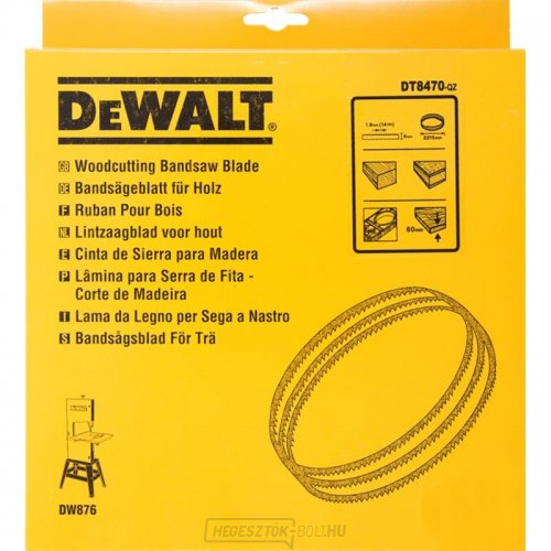 Fűrészlap a DW876-hoz fához és műanyaghoz 4mm DeWALT DT8470
