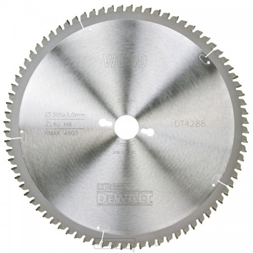 Fűrészlap 305x30mm 80z TCG -5° DeWALT DT4288 DeWALT DT4288