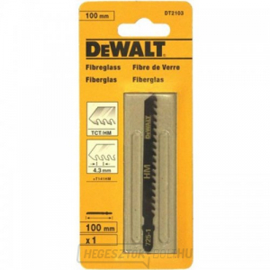 Fűrészlap üvegszál-erősítésű anyagokhoz DeWALT DT2103 100mm-es szúrófűrészhez Fűrészlap üvegszál-erősítésű anyagokhoz DeWALT DT2103 100mm-es szúrófűrészhez gallery main image