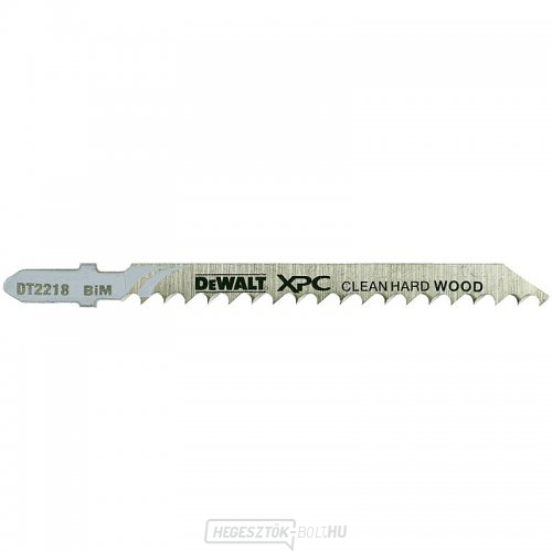 Fűrészlap keményfához és műanyaghoz 60mm-ig tiszta vágás 100mm-es szúrófűrészekhez 3db DeWALT DT2218 Fűrészlap keményfához és műanyaghoz 60mm-ig tiszta vágás 100mm-es szúrófűrészekhez 3db DeWALT DT2218 gallery main image