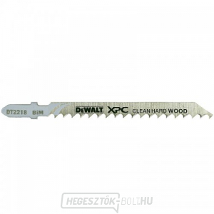 Fűrészlap keményfához és műanyaghoz 60mm-ig tiszta vágás 100mm-es szúrófűrészekhez 3db DeWALT DT2218 Fűrészlap keményfához és műanyaghoz 60mm-ig tiszta vágás 100mm-es szúrófűrészekhez 3db DeWALT DT2218 gallery main image