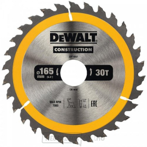 Fűrészlap 165x30mm, 30 fog DeWALT DT1937 Fűrészlap 165x30mm, 30 fog DeWALT DT1937 gallery main image