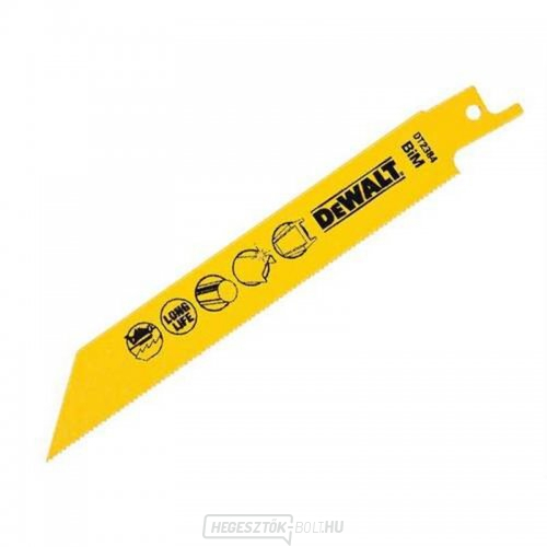 Fűrészlapok fémekhez, lemezekhez, csövekhez és profilokhoz 1,5 mm-ig kardfűrészhez 152mm 5db DeWALT DT2384