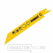 Fűrészlapok fémekhez, lemezekhez, csövekhez és profilokhoz 1,5 mm-ig kardfűrészhez 152mm 5db DeWALT DT2384 gallery main image