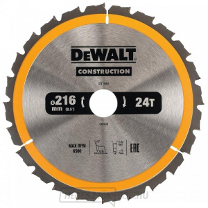 Fűrészlap 216x30mm 24z ATB 5° DeWALT DT1952 gallery main image