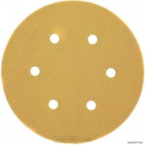 Tépőzáras csiszolókorong K80 6 lyukú 150mm excentrikus köszörűhöz 25db DeWALT DT3133