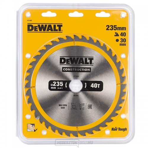 Fűrészlap 235x30mm 40z ATB 10° DeWALT DT1955