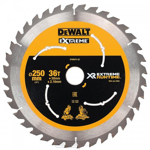 Fűrészlap 250x30mm 36z DeWALT FLEXVOLT DT99572 DeWALT FLEXVOLT DT99572
