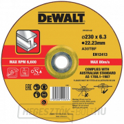 Csiszolókorong 230 x 6,0mm, 27-es típus DeWALT DT43919 DT43919 Csiszolókorong 230 x 6,0mm, 27-es típus DeWALT DT43919 DT43919 gallery main image
