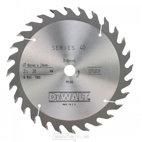 Fűrészlap 184x16mm 28z ATB 25° DeWALT DT4031 DT4031