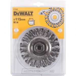 Drótkefe csavart csomók hossza 22mm átmérő 115mm a DeWALT DT3502 padcsiszolóhoz Drótkefe csavart csomók hossza 22mm átmérő 115mm a DeWALT DT3502 padcsiszolóhoz gallery main image