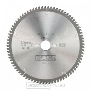 Fűrészlap 250x30mm 80z TCG -5° DeWALT DT4287 Fűrészlap 250x30mm 80z TCG -5° DeWALT DT4287 gallery main image