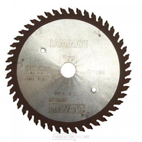Fűrészlap merülőfűrészhez 165x20mm 48z DeWALT DT1086 DeWALT DT1086