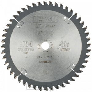 Fűrészlap 184x16mm 48z TCG -5° DeWALT DT4092 gallery main image