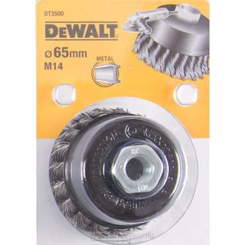 Drótkefe csavart csomók hossza 18mm átmérő 65mm DeWALT DT3500 szögcsiszolóhoz DeWALT DT3500