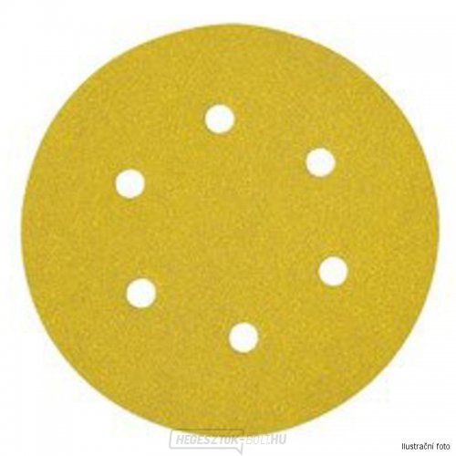 Tépőzáras csiszolókorong K60 150mm excentrikus csiszolókhoz 10db DeWALT DT3122