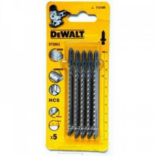 Fűrészlap szúrófűrészhez 100mm 5db DeWALT DT2053