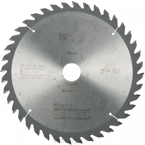 Fűrészlap 235x30mm 40z ATB 10° DeWALT DT4067