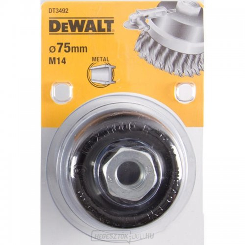 Drótkefe csavart csomók hossza 22mm átmérő 75mm DeWALT DT3492 szögcsiszolóhoz DeWALT DT3492 Drótkefe csavart csomók hossza 22mm átmérő 75mm DeWALT DT3492 szögcsiszolóhoz DeWALT DT3492 gallery main image