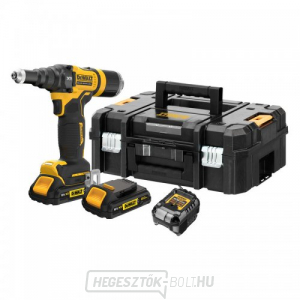 Akkumulátoros szegecselő 4,8 mm-es szegecsekhez 18V 2x2,0Ah DeWALT DCF403D2GT 18V 2x2,0Ah DeWALT DCF403D2GT