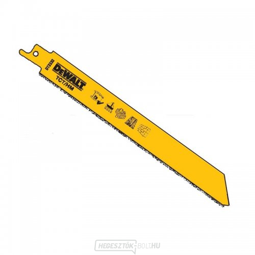 Bontófűrészlap téglákhoz, tömbökhöz, kerámiához, laminált anyagokhoz és acélhoz DeWALT DT2332 kardfűrészhez 152mm