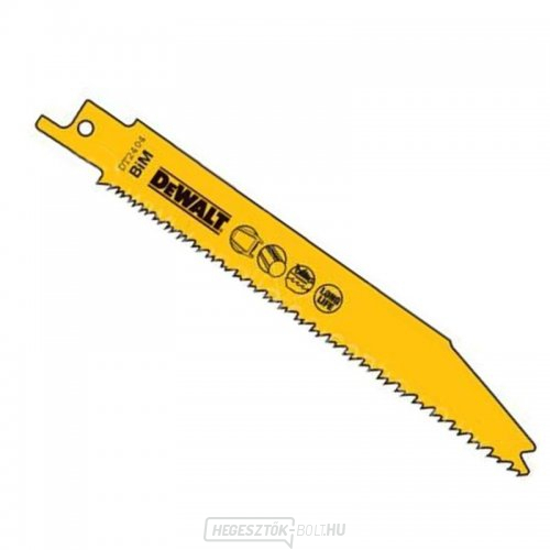 Fűrészlap fához, fémhez, műanyaghoz és laminált lemezekhez 150mm-ig gyors vágás kardfűrészhez 203mm 5db DeWALT DT2406 DeWALT DT2406