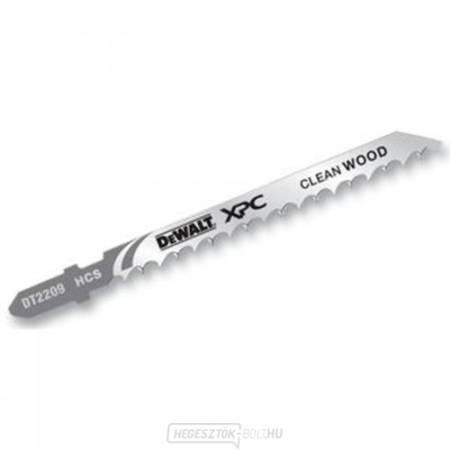 Fűrészlap fához és műanyaghoz 60mm-ig tiszta vágás 100mm-es szúrófűrészekhez 5db DeWALT DT2209