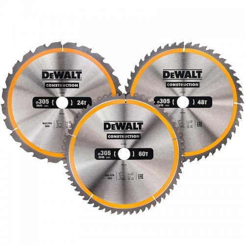 3 db 305x30mm-es fűrészlap készlet (1xDT1958, 1xDT1959, 1xDT1960) DeWALT DT1964