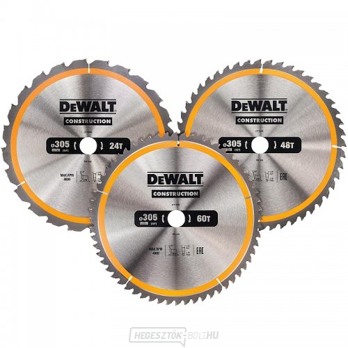 3 db 305x30mm-es fűrészlap készlet (1xDT1958, 1xDT1959, 1xDT1960) DeWALT DT1964